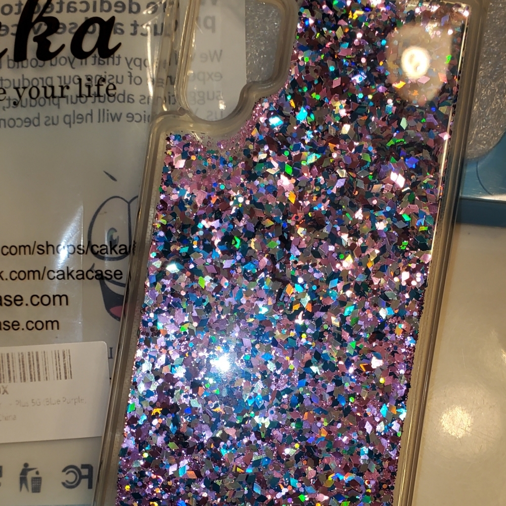 NEW NOTE 10+ GLITTER CASE W/CASEMATE STRAP